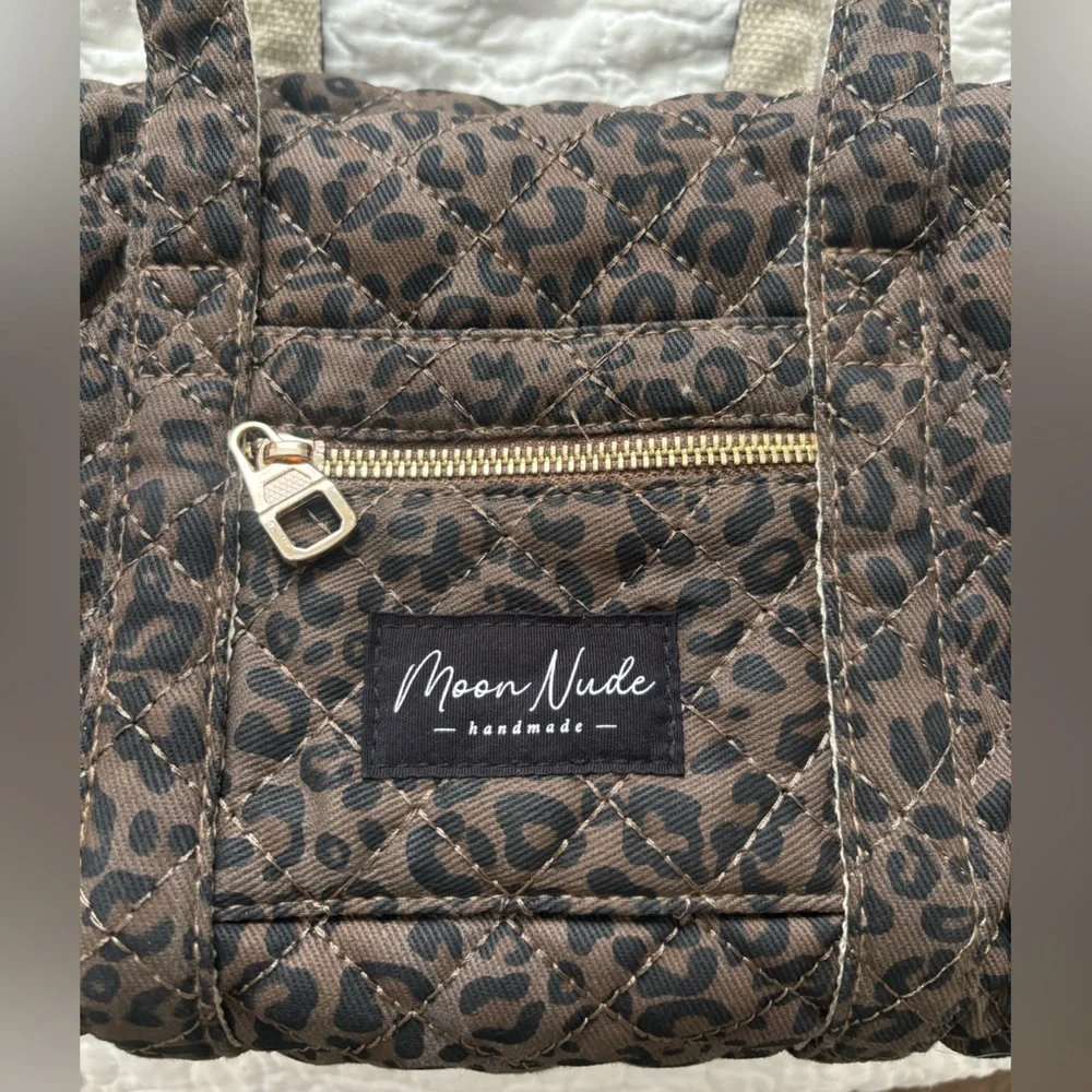 Moon Nude Mini Duffel in Leopard Print - Picture 2 of 4